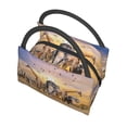 thumbnail image 5 of Vsdgher Vintage Wildlife Protection Print Insulated Reusable Bags with Sturdy Zipper and Handles, Foldable Totes for Hot or Cold Food Bring or Delivery, 5 of 8