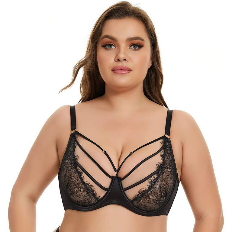 AILIVIN Underwire Bras for Women Unlined Minimizer Full Coverage Plus  Size