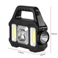 thumbnail image 4 of LED Electric Torch Waterproof Solar Handheld Flashlight for Camping (Silver), 4 of 9