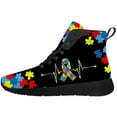 thumbnail image 3 of Aidianart Womens Autism Awareness High Top Shoes High Top Sneakers Size 7, 3 of 5