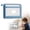 Blue, variant on NUOKO Double-Layer Clear Nylon Document Bags with Label, File Puzzle Storage Organizer for Office Travel Supplies Mesh Zipper Pouch Bag with Handle