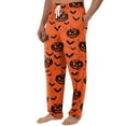 thumbnail image 4 of Domuza Halloween Pajamas Mens Funny Novelty Print Casual Drawstring Sleep Pants Lightweight Cotton Soft Lounge Pajama Bottoms with Pockets Saffron XL, 4 of 5