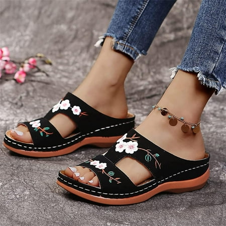 

Women Clogs Mules Garden Shoes PU Leather Slipper Casual Fashion Open Toe Comfortable Slip on Sandals Anti-Slip Slingback Home Office Walking Shoes