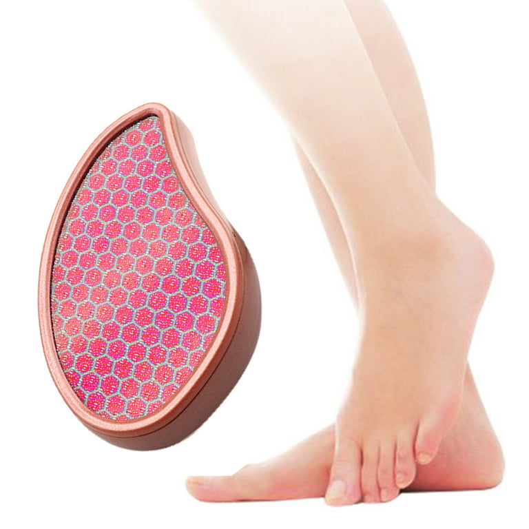 Vnanda Bare August Glass Foot File Callus Remover for Feet - Heel Scraper &  in Shower Foot Scrubber Dead Skin Remover - Pedicure Foot Buffer for Soft
