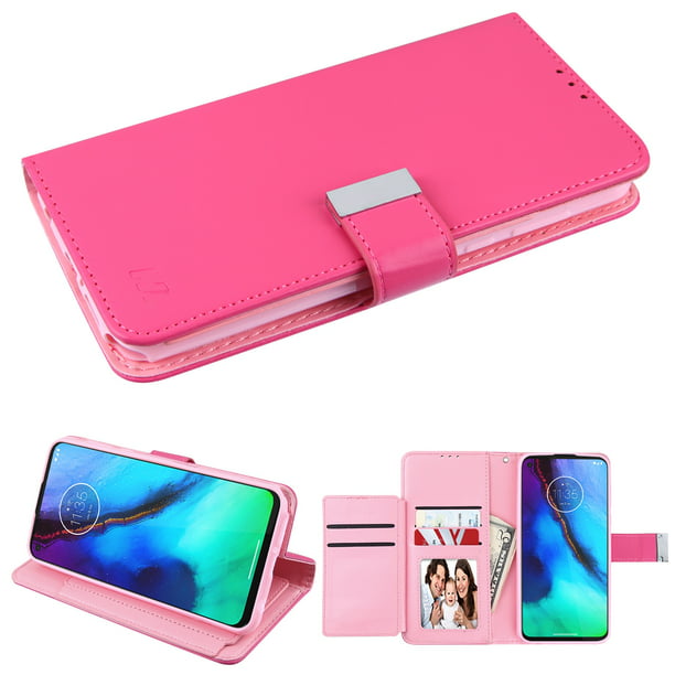 Xtra Series Essential Leather Wallet Stand Case for Motorola Moto G Stylus - Hot Pink - Walmart ...
