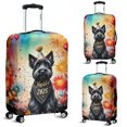 thumbnail image 2 of Hello 2025 Scottish Terrier Celebrates Happy New Year Firework Balloon Travel Luggage Cover Scottie Dog Lover Gifts Suitcase Dust Protective Decor - 02024, 2 of 5