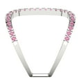 thumbnail image 3 of Statement Engagement Ring for Women - 0.5ct Simulated Pink Diamond in 14K White Gold Promise Ring, 3 of 6