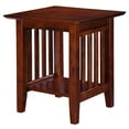 thumbnail image 4 of AFI Mission Solid Wood Contemporary End Table in Walnut, 4 of 4