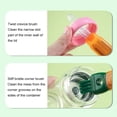 thumbnail image 2 of Injueey 2x desmontable para limpiar botellas, 2 pack/lote, cepillos ergonómicos para botellas, 2 piezas, cepillo de limpieza práctico Suministros de limpieza para el hogar Naranja 36*7CM, 2 of 4