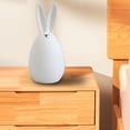thumbnail image 3 of jifeng Adorable Easter Bunny Figurines Sculpture Ceramic Crafts Miniature Animal Rabbit D 15cm White, 3 of 9