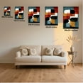 thumbnail image 2 of 1pc Modern Geometric Abstract Canvas Wall Art with Bold Colors and Shapes, framed Decor room hanging Wall Picture Decor for Home Gifts, living room, bathroom, bedroom, kitchen wall art decor canvas, 2 of 6