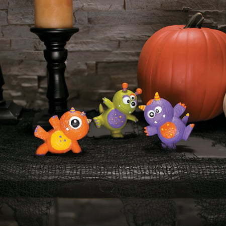 Fun Express - Halloween Tumbling Characters for Halloween - Home Decor - Figurines - Molded - Halloween - 3 Pieces