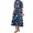 Blue, variant on Summer Dresses for Women 2025 Ndbuld Womens New Fashion Loose Round Neck Short Sleeve Printing Flowy Dresses Evergreen Black XXL