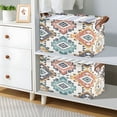 thumbnail image 6 of Ryvnso Bohemia Tribal Storage Bins Large Basket Foldable Cube Toys Organizer with Handles 1 PC, 6 of 7