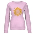 thumbnail image 6 of Patlollav Pntutb Women Long Sleeve Shirts,Ladies Sweatshirt Loose Tunic Tops, 6 of 7