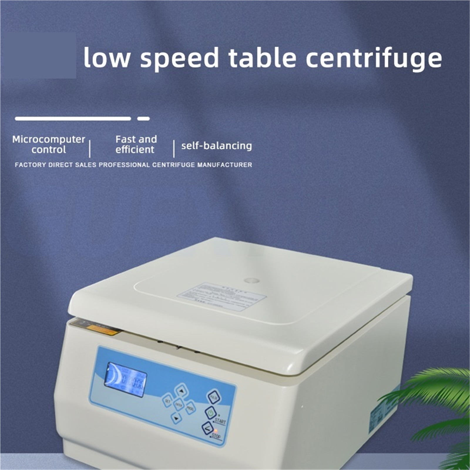4*50ml Horizontal Automatic Balancing Centrifuge Portable Medical Centrifuge Brushless Motor Desktop Horizontal Rotor Machine ,High Lab Quality Material