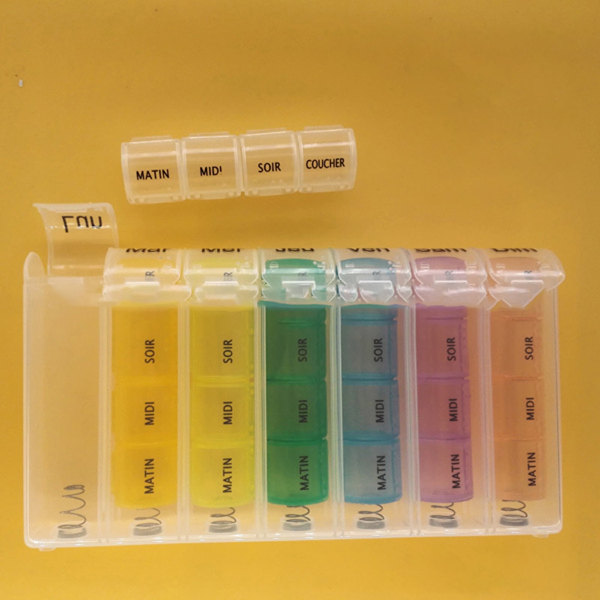 MOLN HYMY 7 Day Pill Organizer AM PM 2 Times a Day, Large Capacity