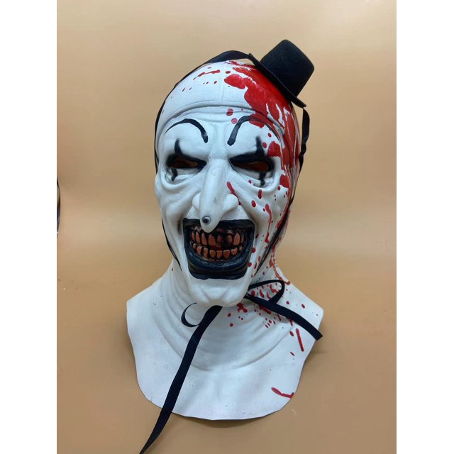 Disfraz de payaso terrorífico para Halloween, traje de máscaras de látex, disfraz de Horror, Joker malvado, mono de carnaval, vestido de fiesta