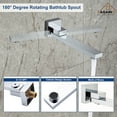 thumbnail image 3 of Boyel Living 10 in Shower System Wall Mount 3-Functions Square Shower Faucet Set with Handheld Spray,Chrome, 3 of 10
