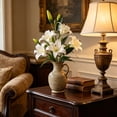 thumbnail image 6 of 31.49in Multi Color Artificial Lily Stem Plastic Faux Flower Wedding Home Hotel Decor, 6 of 6