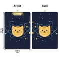 thumbnail image 5 of FORMRS Acrylic Clipboard with Low Profile Clip Standard A4 Letter Size, 12.5" x 9", Orange Cat Planet, 5 of 8