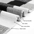 thumbnail image 2 of AllWays Plaza Cotton Buffalo Plaid Rug 4'x6' Black and White Checked Washable Doormats Indoor Outdoor Rugs Cotton Boho Bedroom Rug for Kitchen Farmhouse Living Room, 2 of 15