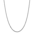 thumbnail image 6 of 14K White Gold 3mm Diamond Cut Cable Chain 18 Inch, 6 of 6