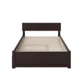thumbnail image 4 of AFI Orlando Queen Solid Wood Platform Bed with Twin XL Trundle in Espresso, 4 of 17