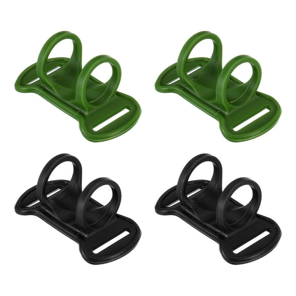 Uxcell Headlamp Flashlight Holder Set, 4 Pcs Silicone Soft High Elastic Hands-Free Head Lamp Stand, Multicolor