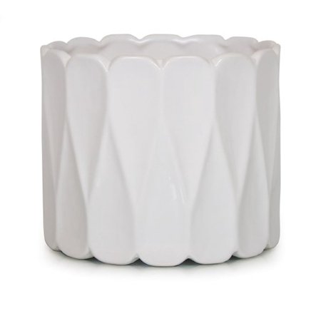 White Cannes Pattern Planter
