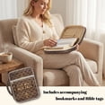 thumbnail image 3 of Xoenoiee Cross Floral Star Pattern Bible Covers for Women Men God is Within Her Quilted Bible Case Bible Bag Bible Accessories with Handle and Zippered Pocket Bible Tote Bag for Kids, 3 of 7