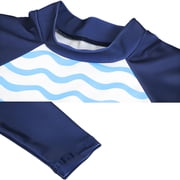 Boys Two Piece Rash Guard Swimsuits Kids Long Sleeve Sunsuit Swimwear Sets