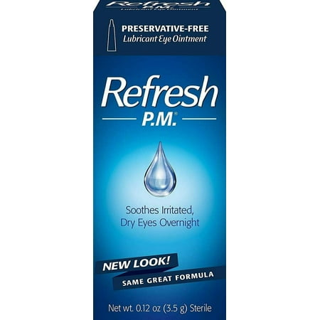 Refresh PM Lubricant Eye Ointment Nighttime Dryness Relief Sterile 0.12oz 1 Pack