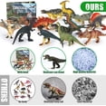 thumbnail image 6 of VKZON 12pcs Jumbo Realistic Dinosaur Toy PVC Model Action Figure Set With Dino Book ,Educational Learning Toy Collector Figure Gift For Kids, 6 of 9