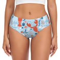 thumbnail image 1 of Balery Lobsters Ropa Interior de Algodón para Mujer con Dibujo – Braguitas Cómodas y Elásticas, Estilo Clásico-3X-Large, 1 of 6