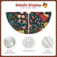 thumbnail image 5 of Kll Berries And Flowers Christmas Tree Skirt 48",Party Decorations Farmhouse For Christmas Decorations Holiday Party, 5 of 8