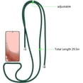 thumbnail image 4 of Clear Case for Samsung Galaxy S22 5G with Adjustable Neck Lanyard Strap,Soft Slim TPU Shockproof Protective Cover for Samsung Galaxy S22 5G-Dark Green, 4 of 8