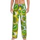 thumbnail image 1 of Fotbe Watercolor Kiwi Fruits Summer Pantalones de Pijama para Hombre, Pantalones de Dormir, Pantalones de Casa con Cintura Ajustable y Bolsillos-3X-Large, 1 of 6