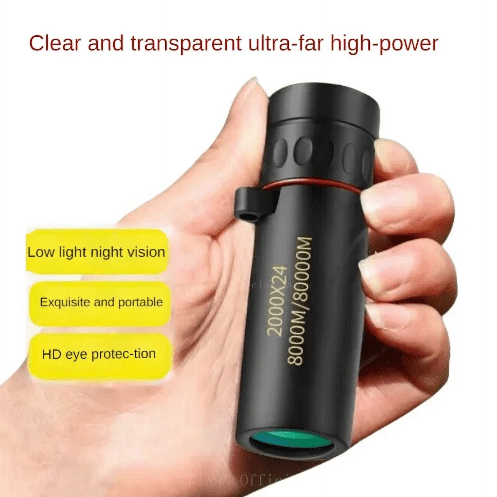 2000x24 Monocular Telescope Mini Portable HD Low Light Binocular with Holder Outdoor Camping Climbing Birdwatching Telescopes