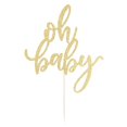 thumbnail image 2 of Topper para pastel Oh Baby con glitter dorado Qertesl, 2 of 4