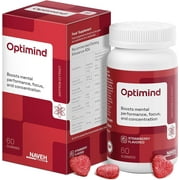 Naveh Pharma Optimind Kids Vitamins with Saffron for Focus Strawberry Flavored 60 Ct