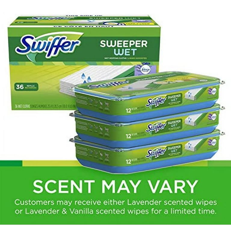Swiffer Lavender Scent Wet Mopping Cloth Refills (19-Count, Multi-Pack 2)  003077200743 - The Home Depot