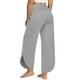 thumbnail image 4 of Pantalones de pierna ancha de cintura media para mujer,Pantalones casuales sueltos anchos de cintura media para mujer Pantalones de yoga para salón Tecnología innovadora, 4 of 6