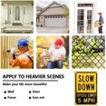 thumbnail image 5 of Aluminum Slow Down Speed Limit 5 MPH Sign 8 x 12 Inches Aluminum Warning Metal Signs, Indoor or Outdoor Use for Home Business, UV Protected & Waterproof, 5 of 5