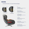thumbnail image 3 of Nouhaus Heated Classic Massage Chair Full Body and Spot Massaging Recliner with Ottoman, Bluetooth Speaker, in-Chair Charger Caramel, 3 of 12