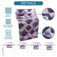 thumbnail image 6 of Purple Geometric Moroccan Table Runner 36 Inches, Abstract Art Purple Ombre Modern Bed Runner Dresser Scarves Tabletop for Indoor Outdoor Parties/Ceremony/Banquet, 13"x 36", 6 of 8