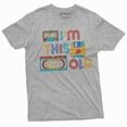 thumbnail image 6 of Funny Birthday 80s 90s born Shirt I am this old floppy disk video cassette tape vintage Shirt (5X-Large Black), 6 of 7