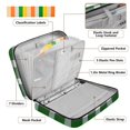 thumbnail image 4 of Haosy Accordion File Organizer Zipper Binder 500 Sheet 6-Tab Expanding File Folder Multi-Pocket 1.2 Inch 3 Ring Green Gingham Pattern, 4 of 7
