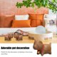 thumbnail image 2 of Decoración de mesa de dibujos animados de gato que camina de madera, cura bonita, gato sin ojos, 5 uds., 2 of 5