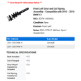 thumbnail image 2 of Front Left Strut and Coil Spring Assembly - Compatible with 2013 - 2015 BMW X1 2014, 2 of 2